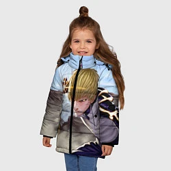 Куртка зимняя для девочки Киборг, цвет: 3D-черный — фото 2