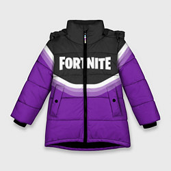 Куртка зимняя для девочки Fortnite Violet, цвет: 3D-черный