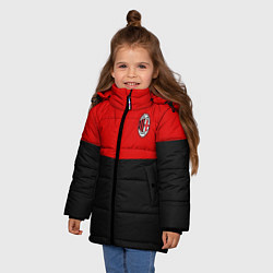 Куртка зимняя для девочки АC Milan: R&B Sport, цвет: 3D-красный — фото 2