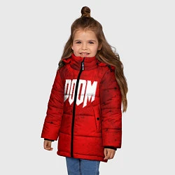 Куртка зимняя для девочки DOOM: Marsian Blood, цвет: 3D-черный — фото 2