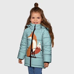 Куртка зимняя для девочки Minimal Fox, цвет: 3D-красный — фото 2