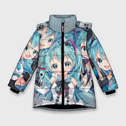 Зимняя куртка для девочки Hatsune Miku