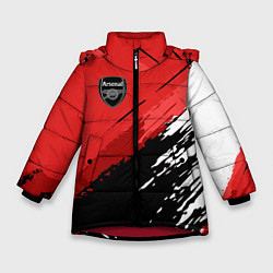 Куртка зимняя для девочки FC Arsenal: Original, цвет: 3D-красный