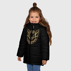 Куртка зимняя для девочки Khabib: Gold Eagle, цвет: 3D-красный — фото 2