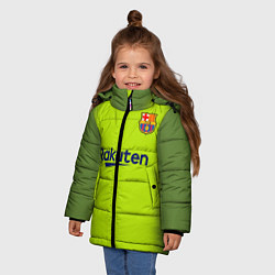 Куртка зимняя для девочки FC Barcelona: Home 18/19, цвет: 3D-черный — фото 2