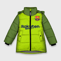 Куртка зимняя для девочки FC Barcelona: Home 18/19, цвет: 3D-светло-серый