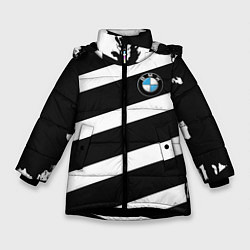 Куртка зимняя для девочки BMW G&W, цвет: 3D-черный
