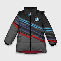 Куртка зимняя для девочки BMW BRAND COLOR, цвет: 3D-красный