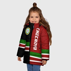 Куртка зимняя для девочки Chechnya, Russia, цвет: 3D-черный — фото 2