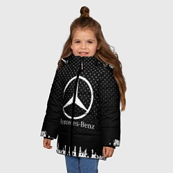 Куртка зимняя для девочки Mercedes-Benz: Black Side, цвет: 3D-черный — фото 2