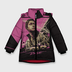 Куртка зимняя для девочки Gosling Drive, цвет: 3D-красный