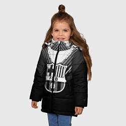 Куртка зимняя для девочки FC Barcelona: Black Style, цвет: 3D-черный — фото 2