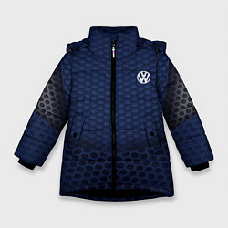 Куртка зимняя для девочки Volkswagen: Sport Motors, цвет: 3D-черный