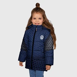 Куртка зимняя для девочки Volkswagen: Sport Motors, цвет: 3D-черный — фото 2
