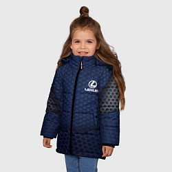 Куртка зимняя для девочки Lexus: Sport Motors, цвет: 3D-светло-серый — фото 2