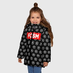 Куртка зимняя для девочки FCSM Supreme, цвет: 3D-черный — фото 2