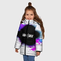 Куртка зимняя для девочки Rainbow Six Siege: Color Style, цвет: 3D-светло-серый — фото 2
