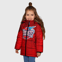 Куртка зимняя для девочки Rockets NBA, цвет: 3D-черный — фото 2