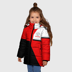 Куртка зимняя для девочки Toyota Sport, цвет: 3D-черный — фото 2