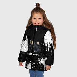 Куртка зимняя для девочки Группа OOMPH!, цвет: 3D-черный — фото 2