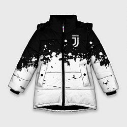 Куртка зимняя для девочки FC Juventus Sport, цвет: 3D-черный