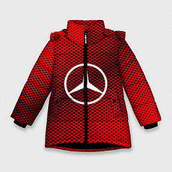 Зимняя куртка для девочки Mercedes: Red Carbon