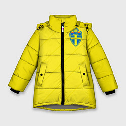 Зимняя куртка для девочки Сборная Швеции: Домашняя ЧМ-2018