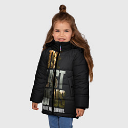 Куртка зимняя для девочки Endure and Survive, цвет: 3D-светло-серый — фото 2