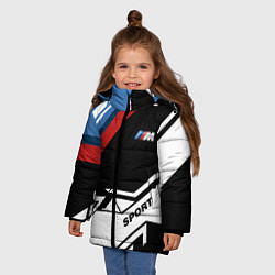 Куртка зимняя для девочки BMW GEOMETRY SPORT БМВ M PERFORMANCE, цвет: 3D-красный — фото 2
