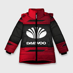 Куртка зимняя для девочки Daewoo Sport, цвет: 3D-черный