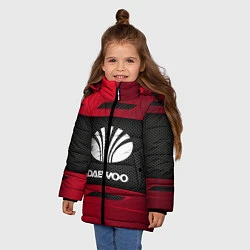 Куртка зимняя для девочки Daewoo Sport, цвет: 3D-черный — фото 2
