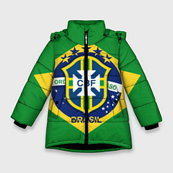 Зимняя куртка для девочки CBF Brazil