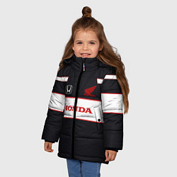 Куртка зимняя для девочки Honda Sport, цвет: 3D-светло-серый — фото 2
