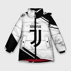 Куртка зимняя для девочки Juventus, цвет: 3D-красный