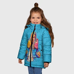 Куртка зимняя для девочки 6IX9INE 69, цвет: 3D-светло-серый — фото 2