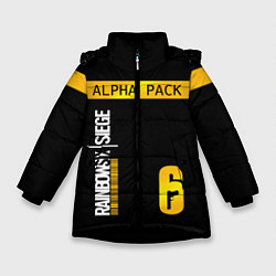 Куртка зимняя для девочки Rainbow Six Siege: Alpha Pack, цвет: 3D-черный