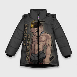 Куртка зимняя для девочки RIP Legend: XXXTentacion, цвет: 3D-черный
