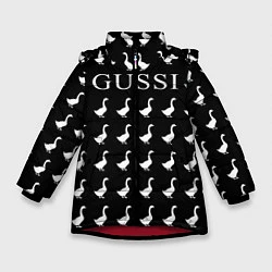 Куртка зимняя для девочки GUSSI Black, цвет: 3D-красный