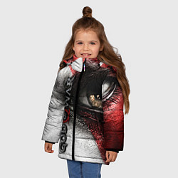 Куртка зимняя для девочки God of War: Kratos, цвет: 3D-черный — фото 2