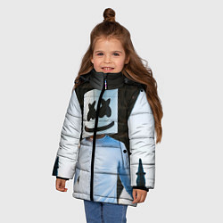 Куртка зимняя для девочки Marshmallow Electronic, цвет: 3D-черный — фото 2