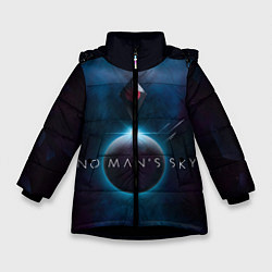 Куртка зимняя для девочки No Man’s Sky: Dark Space, цвет: 3D-черный