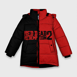Зимняя куртка для девочки RDD 2: Black & Red