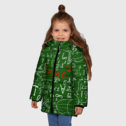 Куртка зимняя для девочки E=mc2: Green Style, цвет: 3D-светло-серый — фото 2