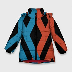 Куртка зимняя для девочки Darling in the Franxx, цвет: 3D-красный