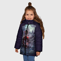 Куртка зимняя для девочки Ahri the Nine-Tailed Fox, цвет: 3D-красный — фото 2