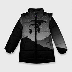Куртка зимняя для девочки TES: Nightmare, цвет: 3D-черный