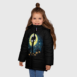 Куртка зимняя для девочки The Nightmare Before Christmas, цвет: 3D-черный — фото 2