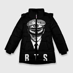 Куртка зимняя для девочки BTS Captain, цвет: 3D-черный
