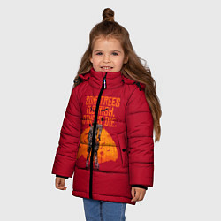 Куртка зимняя для девочки Some trees flourish, цвет: 3D-светло-серый — фото 2