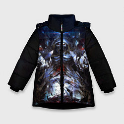 Куртка зимняя для девочки Overlord, цвет: 3D-черный